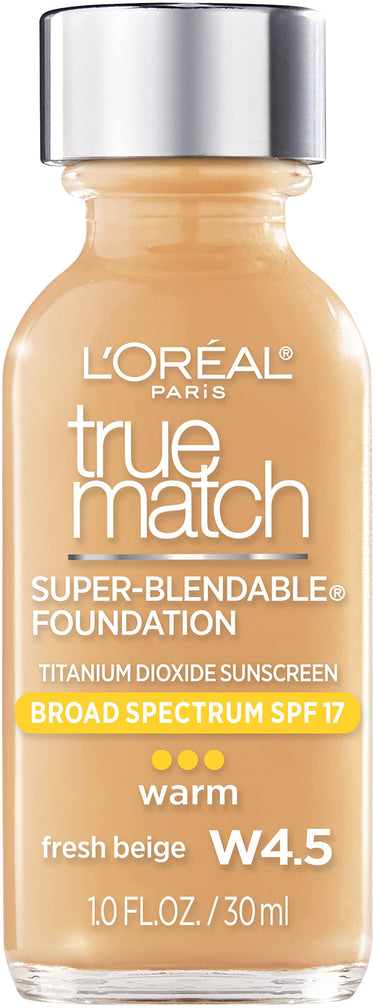 L'Oreal Paris True Match Super Blendable Radiant Powder Concealer - Fresh Beige W4.5, 1.0 Ounces Radiant Finish